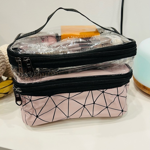 nte à double fermeture éclair, trousse de maquillage . - Picture 2 of 5